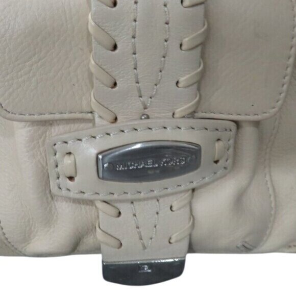 MICHAEL KORS Vintage Cream Leather Satchel - Picture 3 of 13